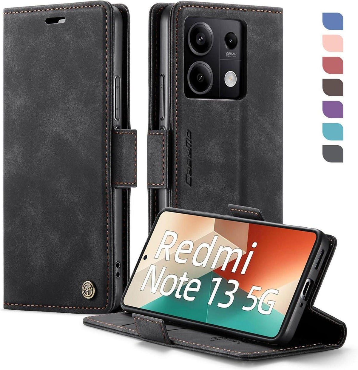 Klappbare Handyhülle Xiaomi Redmi Note 13 5G RFID Schutz Magnet