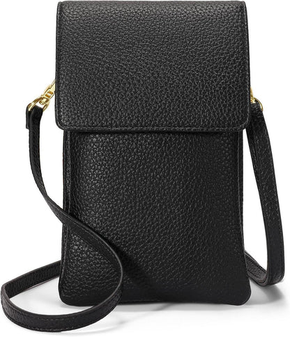 Moderne Crossbody Bag RFID-Blockierung Schwarz