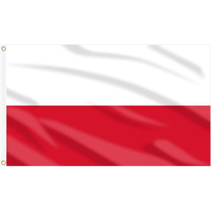 Polen Flagge 90x150 cm mit Ösen – Für EM, WM & Deko