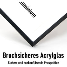 Bilderrahmen Aluminium 30x45 cm Schwarz Acrylglas