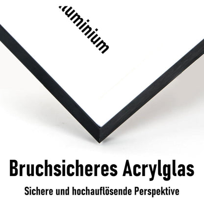 Bilderrahmen Aluminium 30x45 cm Schwarz Acrylglas
