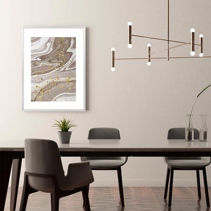 Bilderrahmen Aluminium 40x50 Silber Acrylglas Passepartout