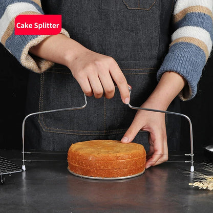Tortenschneider Edelstahl Kuchenschneider für Cake Kuchen Schneidehilfe