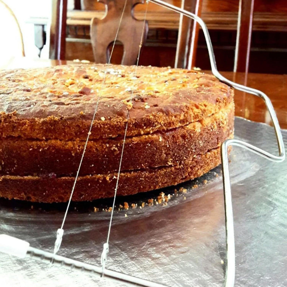 Tortenschneider Edelstahl Kuchenschneider für Cake Kuchen Schneidehilfe