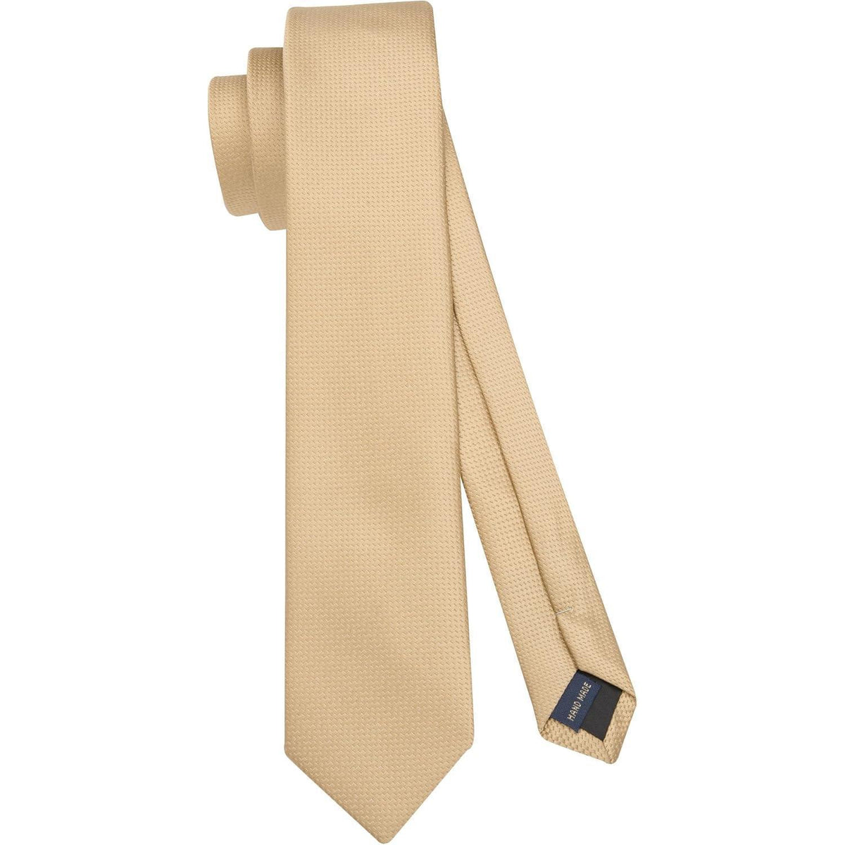 Schmale Seidenkrawatte für Herren – Klassisch & Elegant in Gold