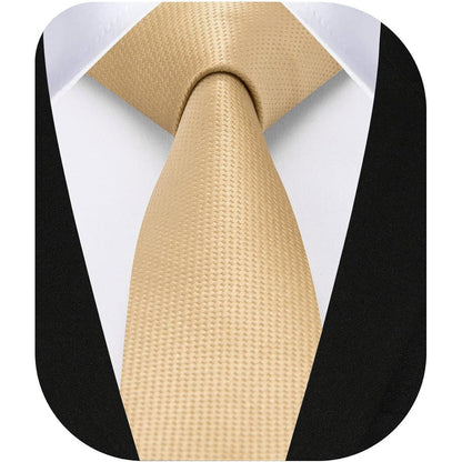 Schmale Seidenkrawatte für Herren – Klassisch & Elegant in Gold