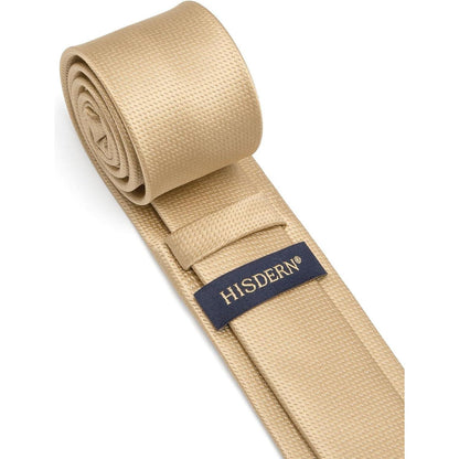 Schmale Seidenkrawatte für Herren – Klassisch & Elegant in Gold