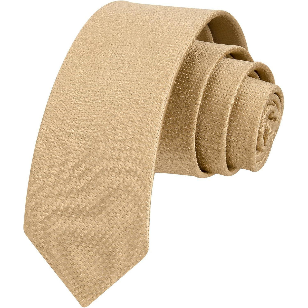 Schmale Seidenkrawatte für Herren – Klassisch & Elegant in Gold