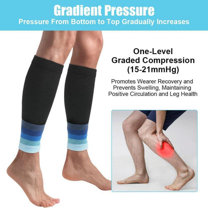 Kompressionsstrümpfe Wadenbandage Damen Herren Stützstrümpfe Kompression Sport Laufen Blau