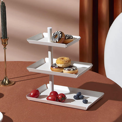 Obst Etagere mit 3 Etagen - Drehbarer Food Display Stand