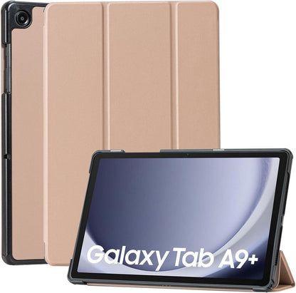 Schutzhülle für Samsung Galaxy Tab A9+ 11 Zoll PU-Leder Hellbraun