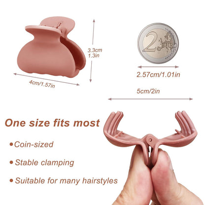Haarklammer Damen Haarspangen Kinder Matt Rutschfest 4cm Hair Clip