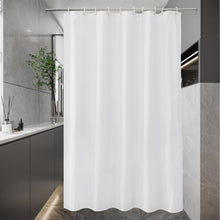 Weißer Duschvorhang 150x180cm Polyester Anti-Schimmel wasserdicht with