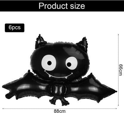 Halloween Fledermaus Folienballon Set, Gruselige