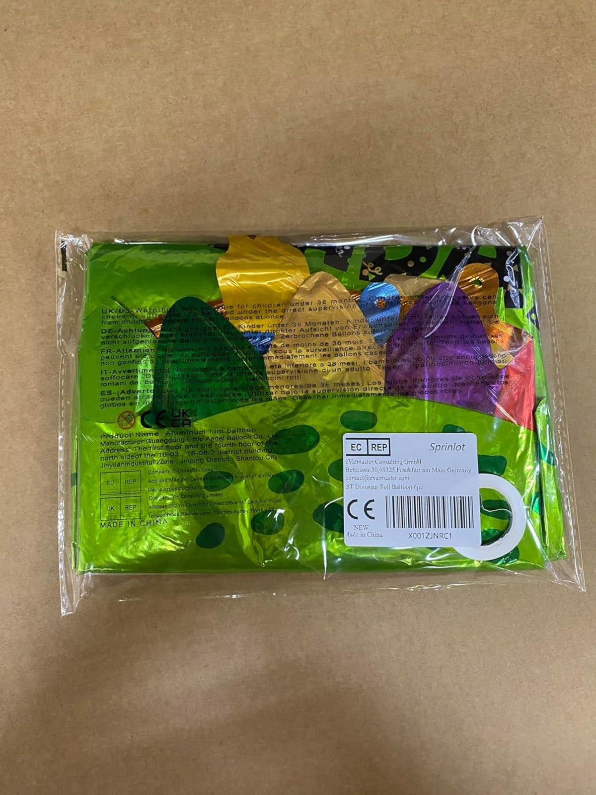 6er Set Dinosaurier Folienballon Kinder Party Deko Jurassic Luftballons