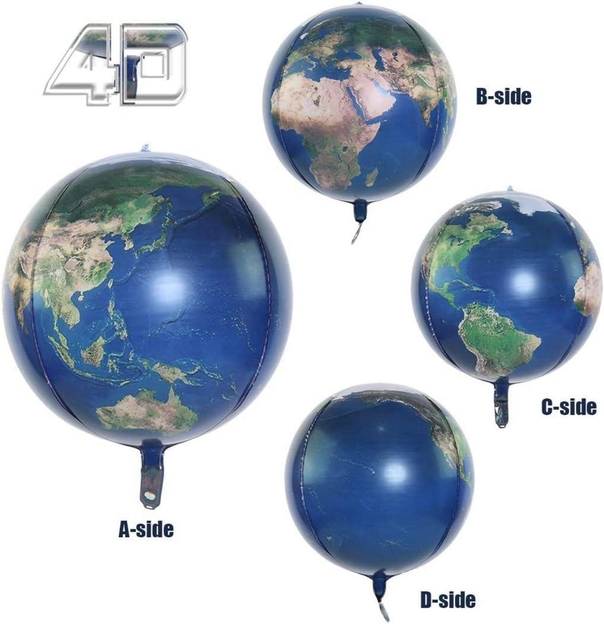 4 Stücke XXL Space Galaxy Planeten Deko Ballon SET