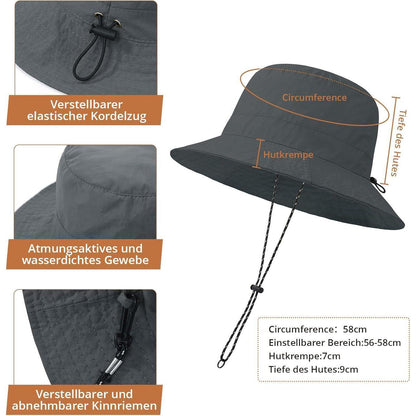 Wasserdichter Fischerhut Damen Herren – Rosa Outdoorhut