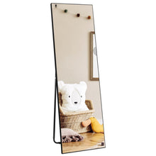 Ganzkörperspiegel Schwarz 150x41cm – Flexibler Stand- & Wandspiegel