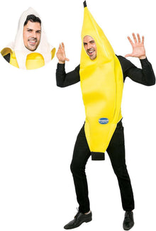 Bananen Kostüm Erwachsene Deluxe Set Halloween Party Dress Up