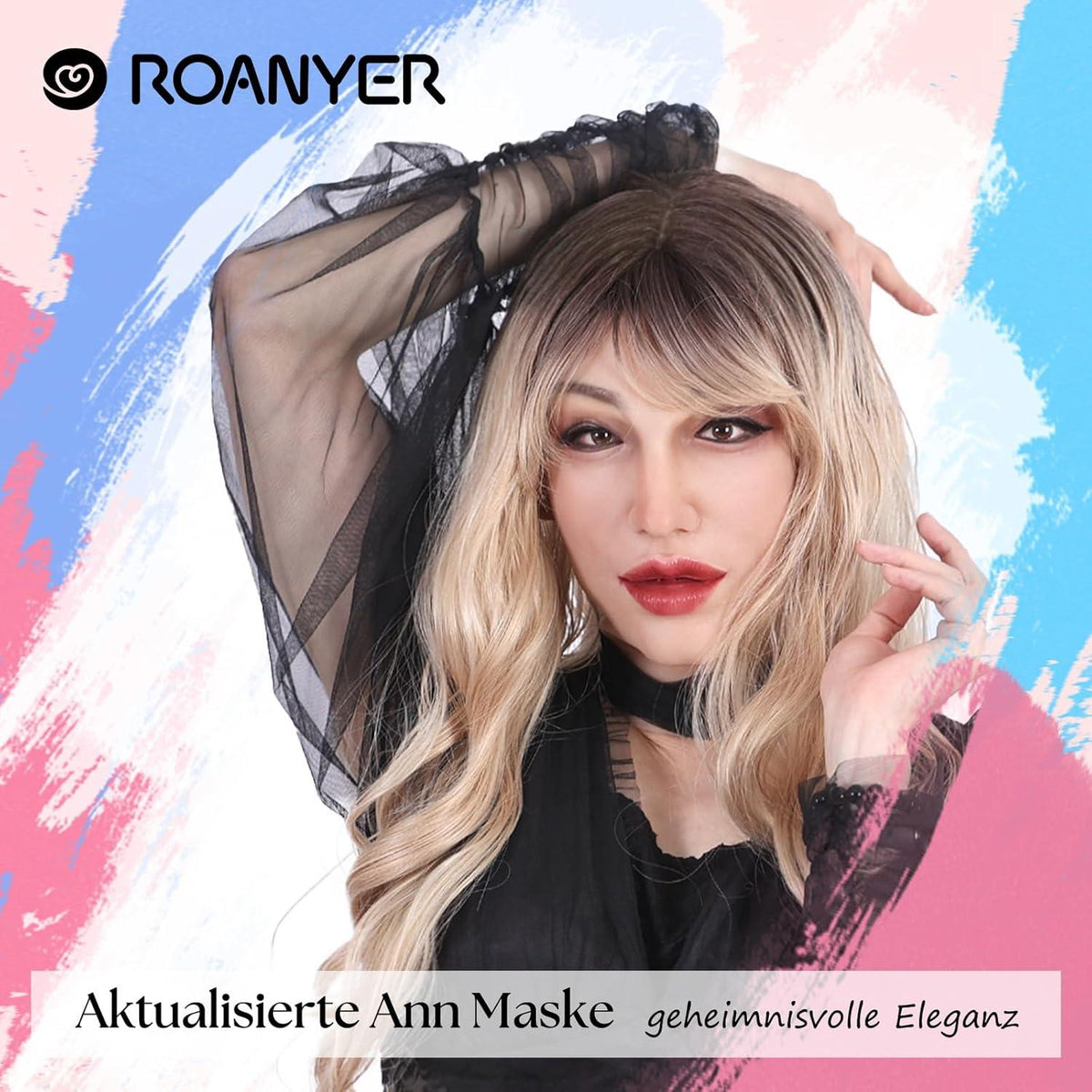 Roanyer 2.0 Silikon Weibliche Realistische Maske Haut