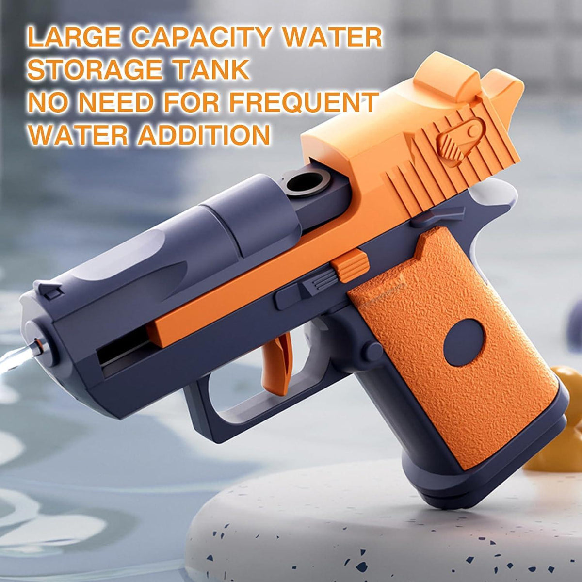 2er Set Mini Wasserpistolen für Kinder, orange, große Reichweite