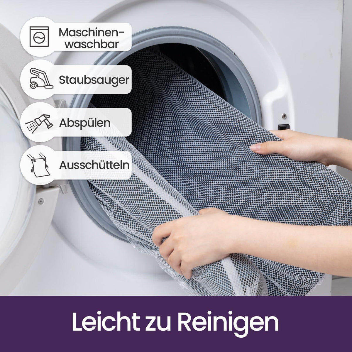 Fußmatte Innen Blau-Schwarz 120x180 cm – Rutschfest & Saugfähig