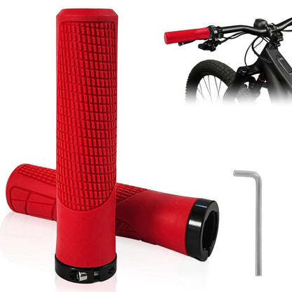 Ergonomische Fahrradgriffe Rot – 22mm Universal