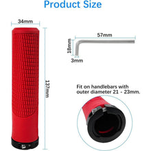 Ergonomische Fahrradgriffe Rot – 22mm Universal