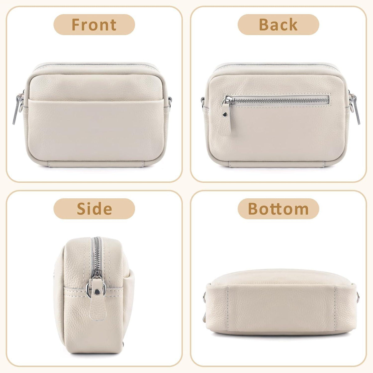 Handy Umhängetasche Echtes Leder Crossbody Bag Kartenhalter