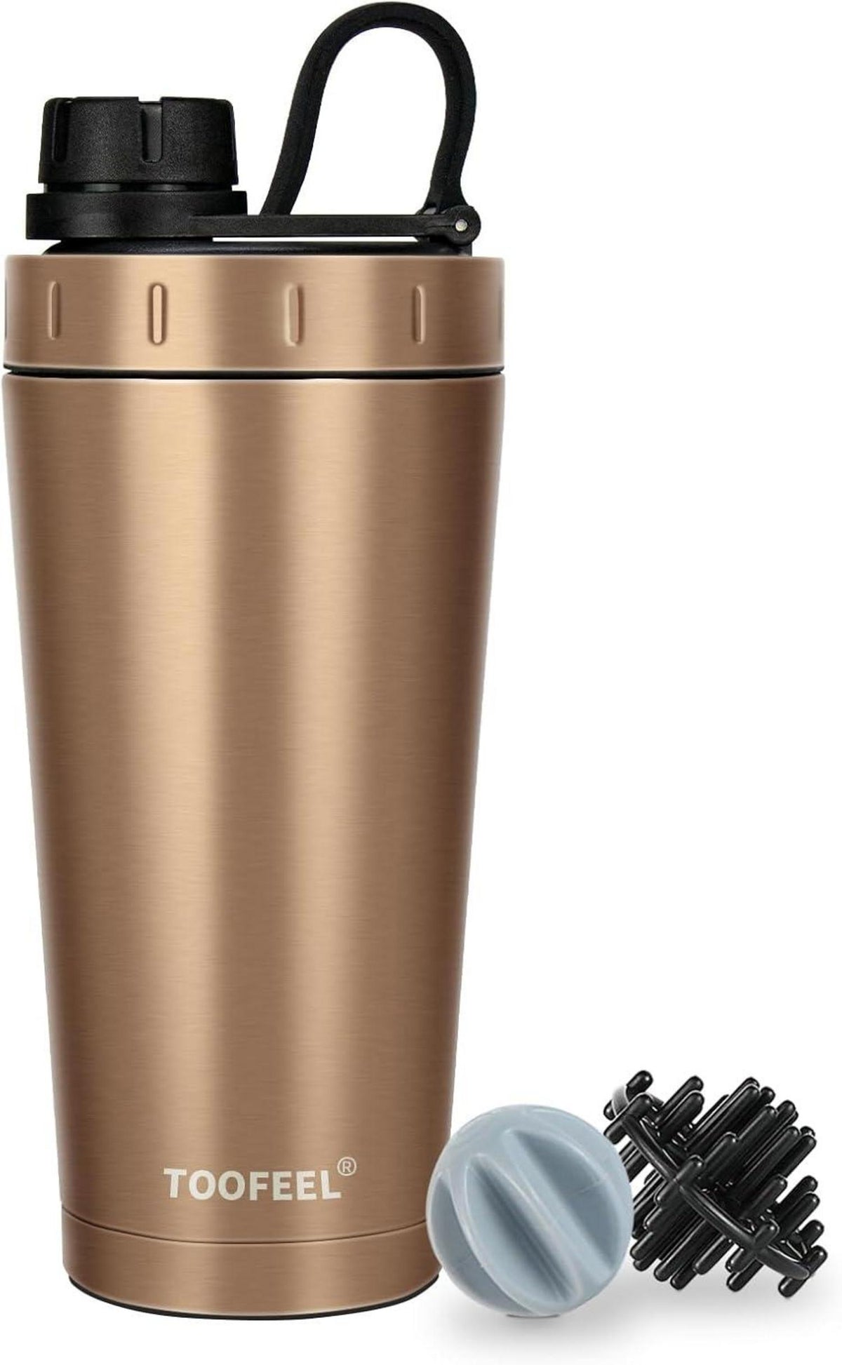 Isolierte Protein Shaker Flasche Edelstahl 20 oz BPA-frei