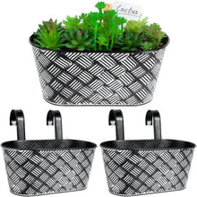 Hängetöpfe Set Vintage Pflanztopf Blumentopf mit Haken Wand Geländer
