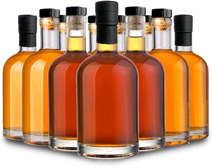 12er Pack Glasflaschen mit Korkverschluss 375ml Gin Likör Spirituosen