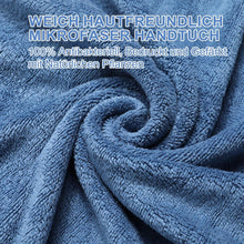 Fitness Handtuch rutschfest mit Reißverschlusstasche XL