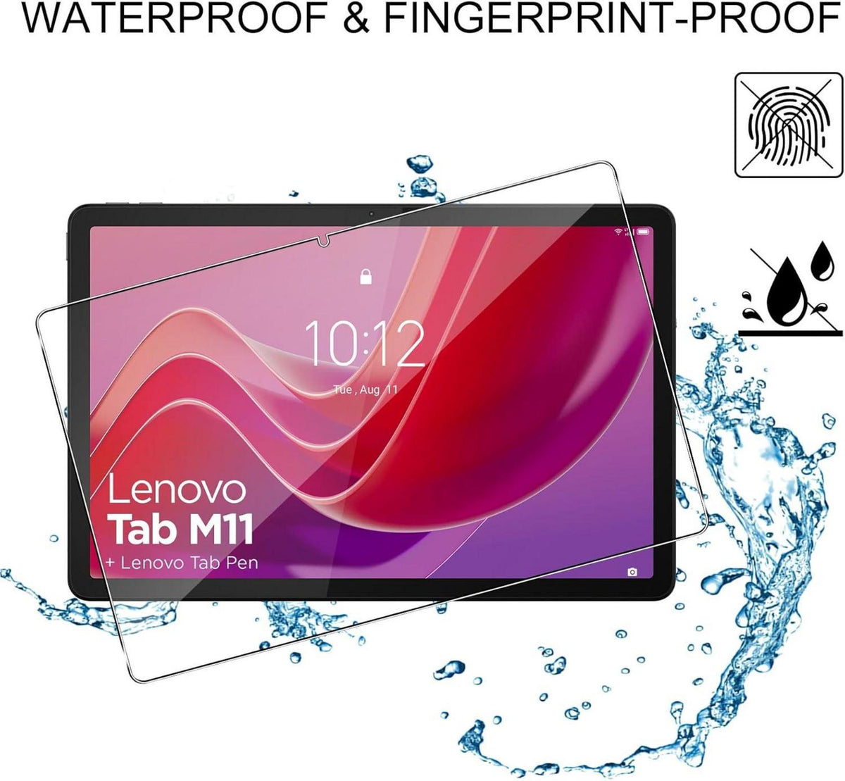QULLOO Lenovo Tab M11 Panzerglas Displayschutzfolie - HD