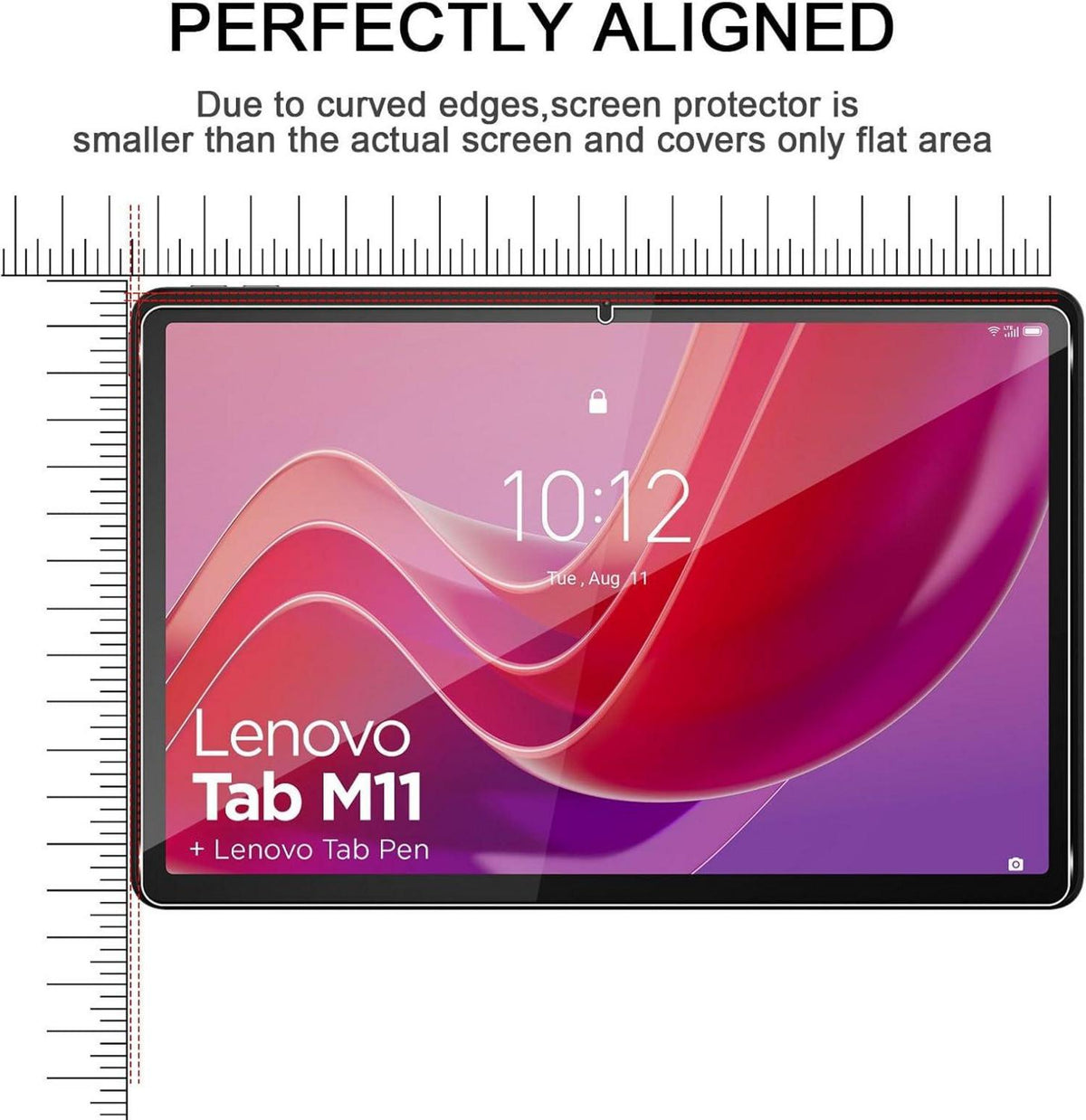 Displayschutzfolie Lenovo Tab M11 Panzerglas Blasenfrei 9H