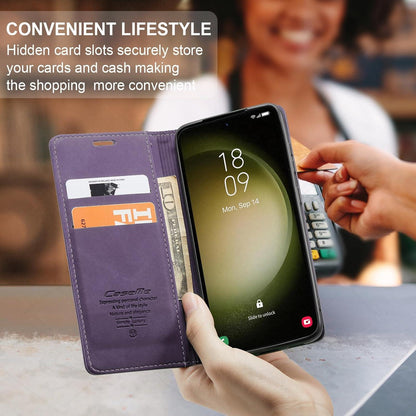 Samsung Galaxy S23 5G Premium Leder Klapphülle Magnet Standfunktion