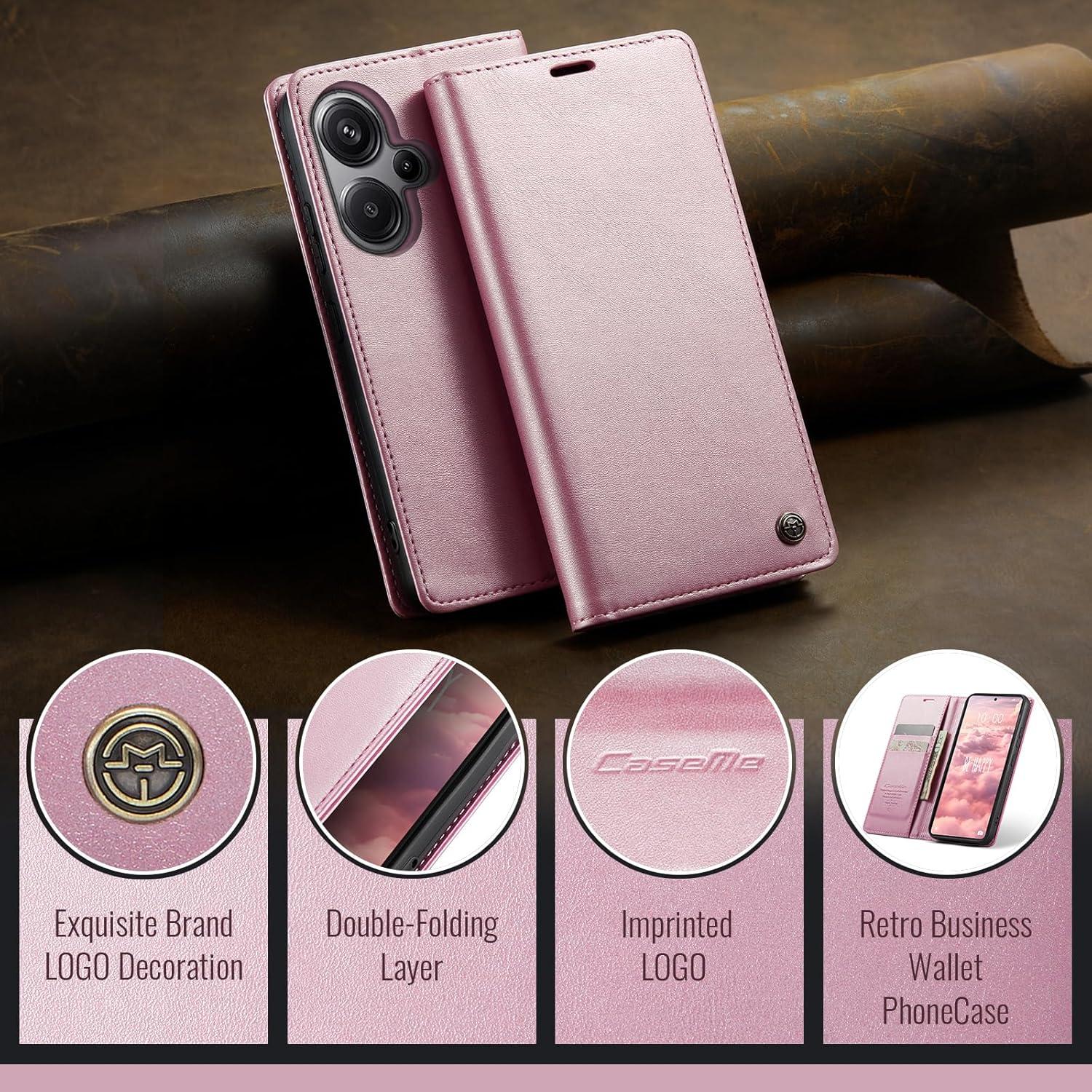 Handyhülle Xiaomi Redmi Note 13 Pro Plus 5G Leder Magnet Standfunktion