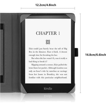 Universal E-Reader Hülle 6 Zoll mit Ständer & Handschlaufe - Marmor Blau
