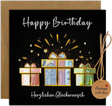 Geldgeschenke Geburtstag Verpackung mit Geburtstagskarte Umschlägen