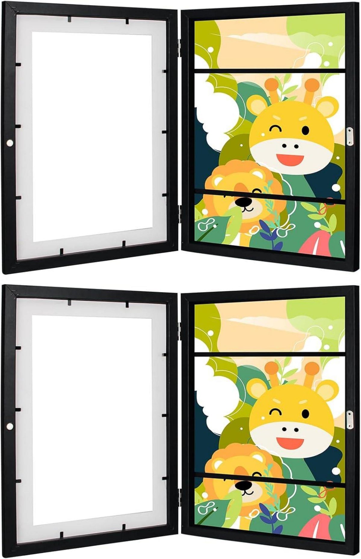 Kunstbilderrahmen Kinder A4 Schwarz Set