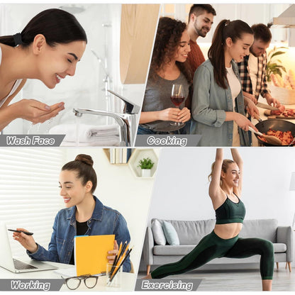 100x Nahtlose Haargummis in neutralen Farben für Damen & Mädchen