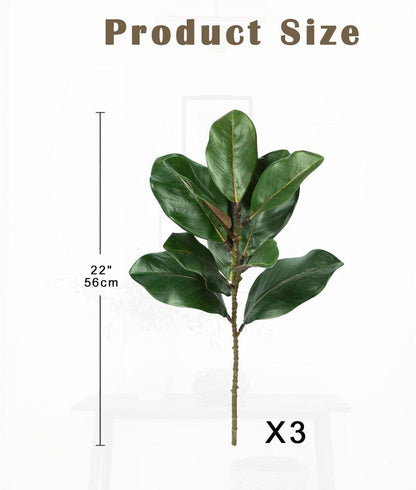 5er Set künstliche Magnolien Blumen Spray 64cm, 5 Blüten zur