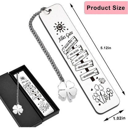 Metall Lesezeichen Glücksbringer – Abschiedsgeschenk & Mutmacher