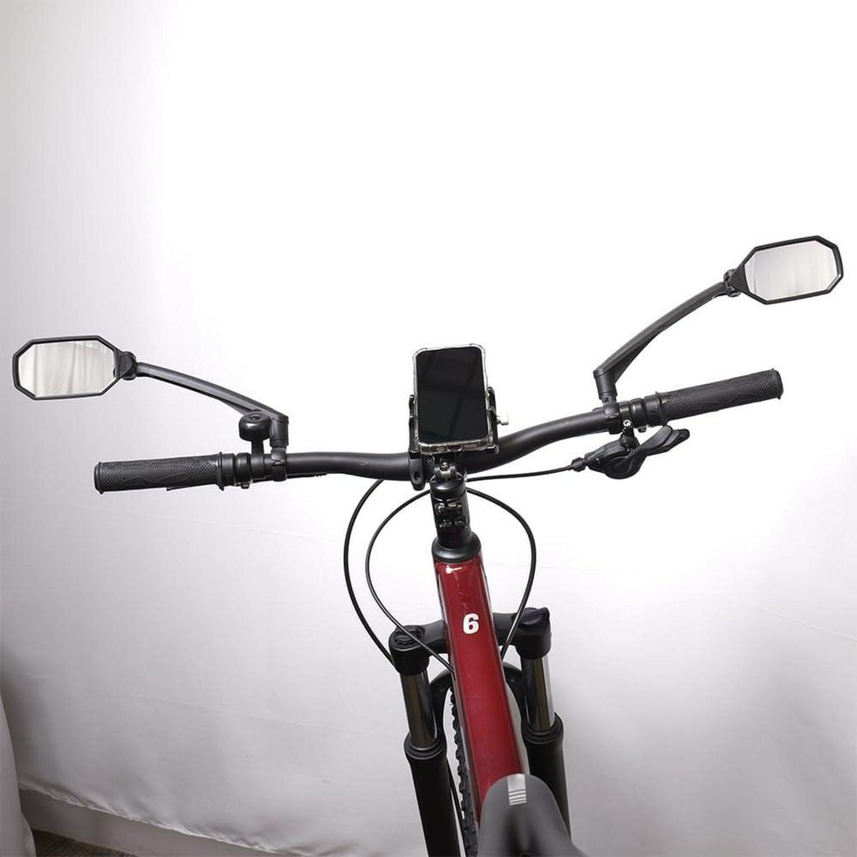 Fahrrad Lenker Spiegel HD Blue Convex Glas kratzfest Rückansicht