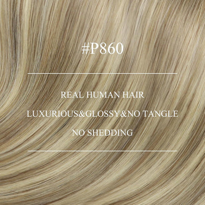 Echthaar Nanoring Extensions Hellbraun 45cm - 50g