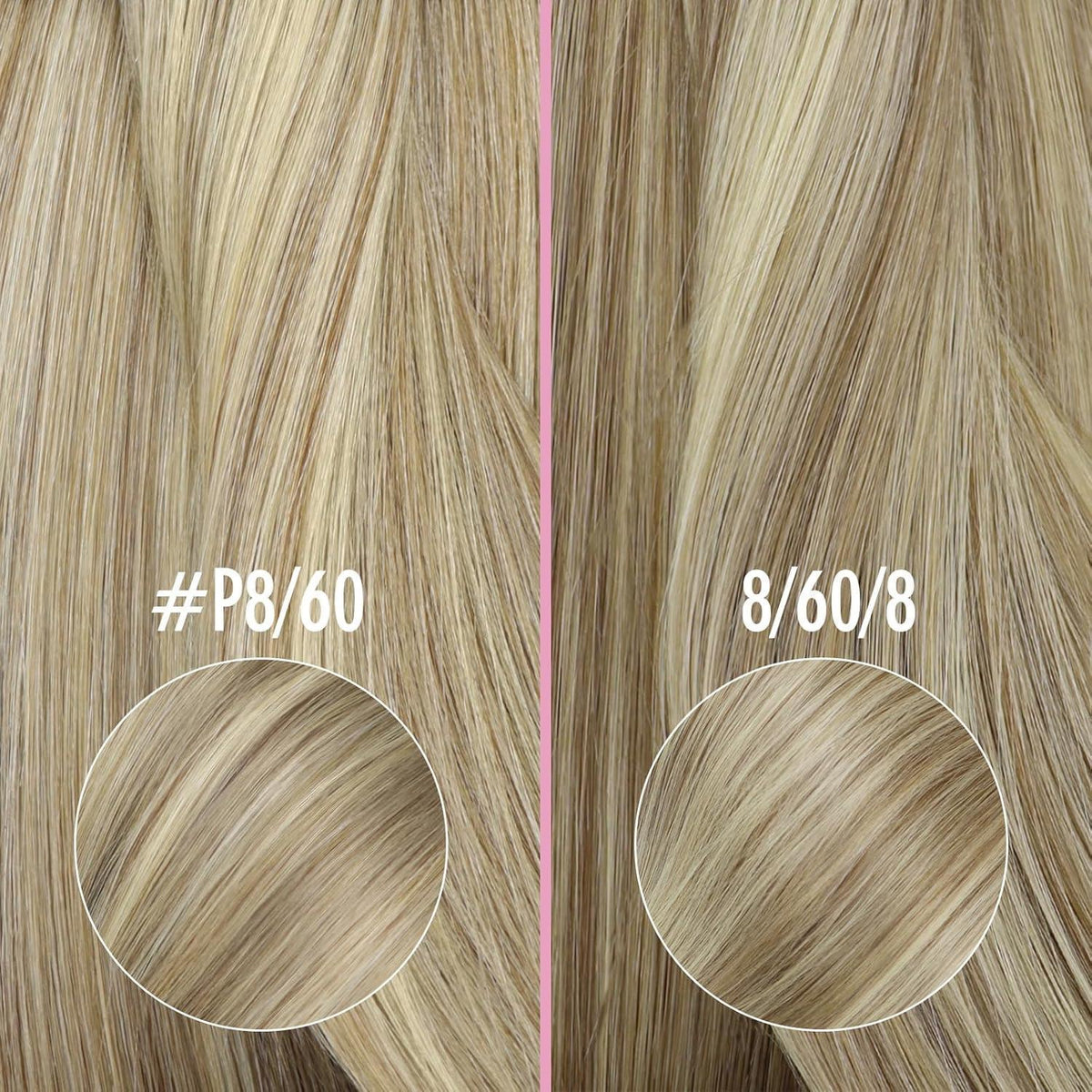 Echthaar Nanoring Extensions Hellbraun 45cm - 50g