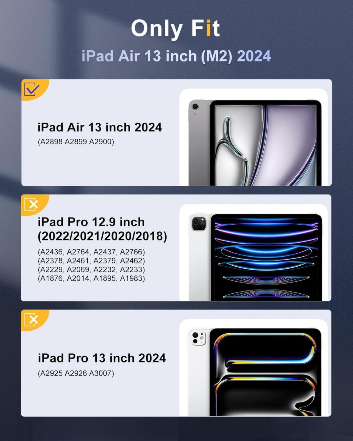 TiMOVO Schutzhülle für iPad Air 13 Zoll 2024 mit