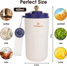 Thermobecher 15oz Kaffee to go Becher mit Deckel Edelstahl