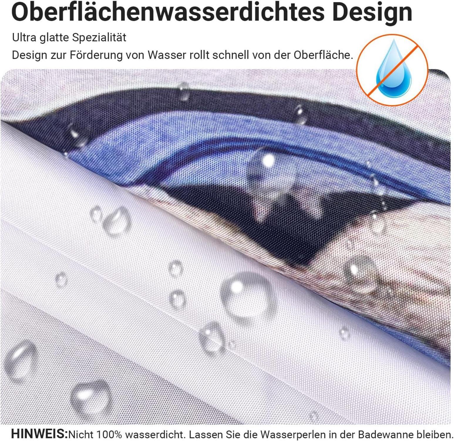 Duschvorhang Katzenschwimme 100x200cm Wasserabweisend