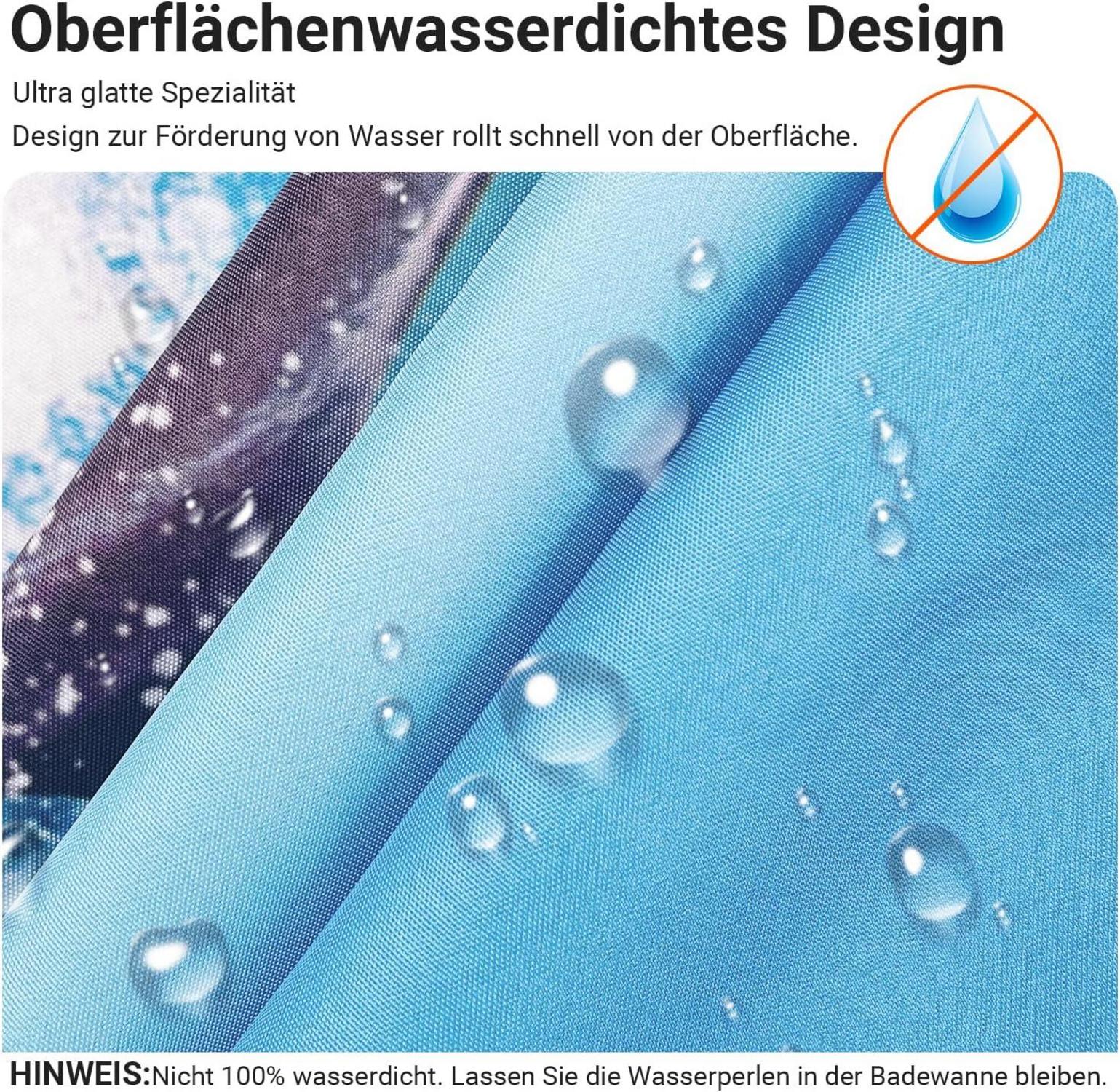 Duschvorhang 100x200cm Kieswüste Antischimmel Textil